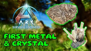 How to find METAL & CRYSTAL in ARK: Survival Ascended 2024 [S3 E3]