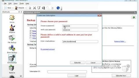 How to Set Up Autobackup and Save Files Using Nero