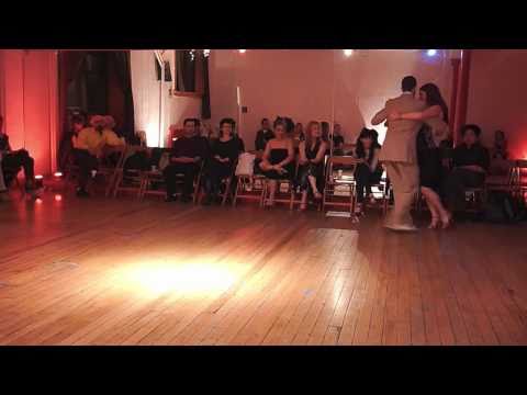 Angeles Chanaha & Michael Nadtochi performance at Práctilonga-939 in NYC - Milonga