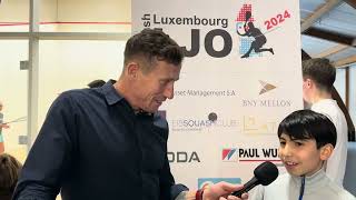 Interview with Deniz Korer BU13, BU11 at Luxembourg Junior Open 2024