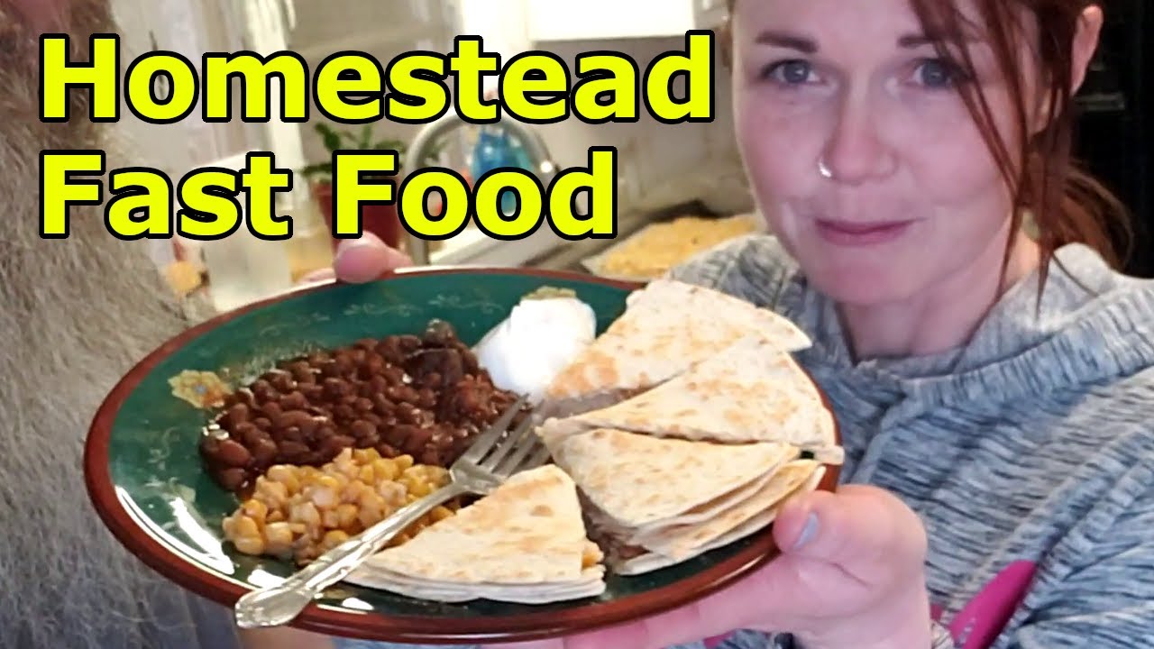 Homestead Fast Food - DINNER! Canned Chicken, Canned Beans, and Canned