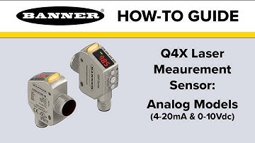 Banner Q4X Laser Measurement Sensor: Analog Models