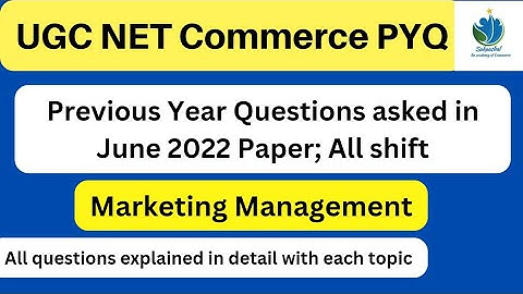 UGC NET Commerce June 2022 Paper Solved: Previous Year Question #ugcnetcommercepyq