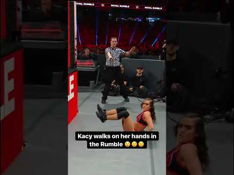 #wwe: kacy walks on her hands in the #royalrumble #shorts #wweraw #wwehighlights #wwe2k20