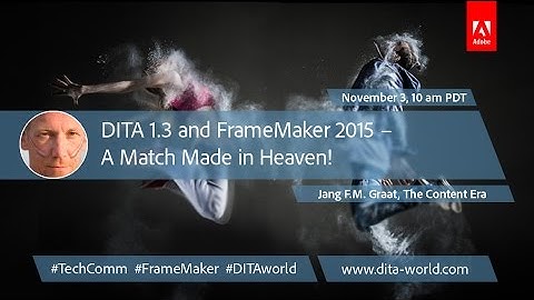 Adobe DITA World 2016 – Day 2 – Session 2 – Jang Graat