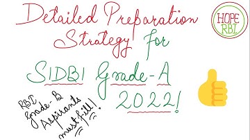 A detailed strategy to prepare for SIDBI Grade-A 2022! | Important for RBI Grade-B Aspirants!