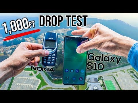 Samsung S10 VS Nokia 3310 / ვარდნა 305 მეტრიდან !!