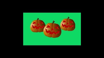 GREEN SCREEN PUMPKIN HALLOWEEN  ANIMATED HD |  NO SOUND | FREE TO USE GRAPHICS ANIMATIONS