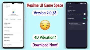 Realme UI Game Space 2.0.38 - 4D Vibration? 🤔 | Realme UI Game Space New Update ~ Rocko RJ 😁🔥