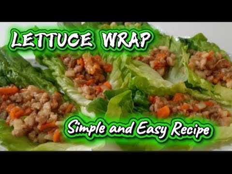 LETTUCE WRAP WITH MINCE PORK|SIMPLE AND EASY RECIPE|chineserecipe|yummy