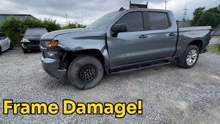 Rebuilding a 2019 Chevy Silverado with Frame Damage. Part 1