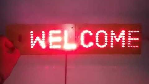 Membuat Tulisan WELCOME dengan IC 4017 dan IC 555