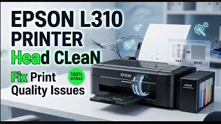 Epson L310 Printer Head Cleaning Tutorial | Fix Print Quality Issues