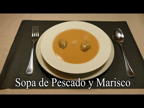 Sopa de pescado y marisco (Receta casera deliciosa)