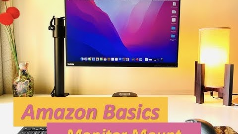 Amazon Basics - Monitor Desk Mount - Unboxing & Installation