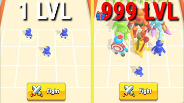 MERGE RAINBOW 3D RUN - Max Level 1 ⭐