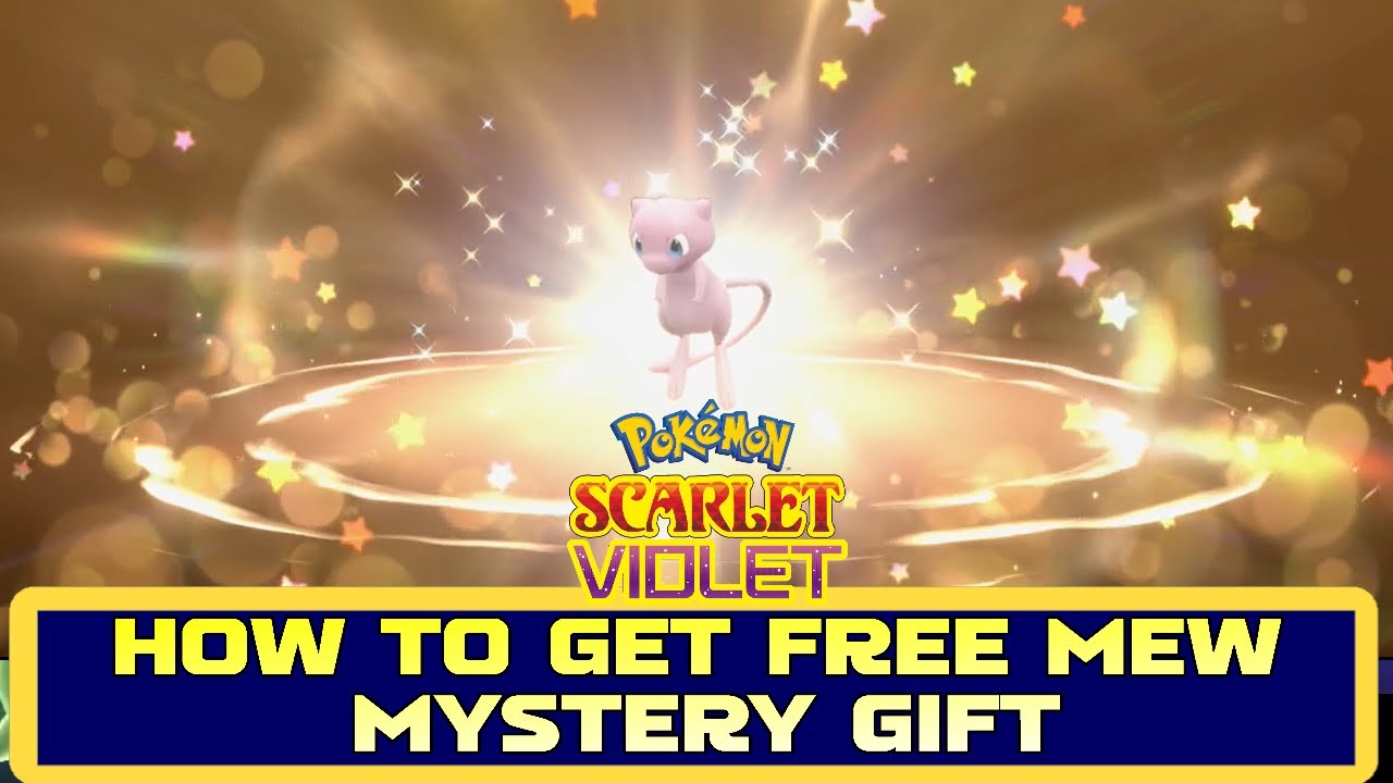 Mew is now available as a Mystery Gift in Pokemon Scarlet & Violet