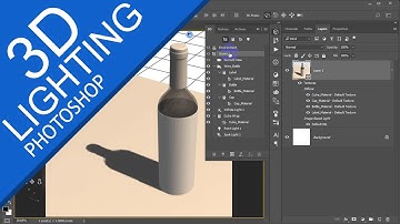 PHOTOSHOP 3D lighting Beginner TUTORIAL Part - 2 #photoshop #tutorial #3D