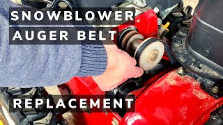 How to Replace a Snowblower Auger Belt, Troy Bilt, Cub Cadet, MTD, Craftsman Auger Belt Replacement