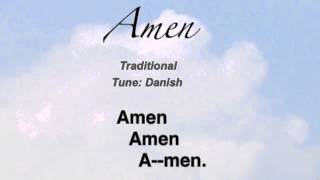 Video thumbnail of "Amen (Tune: Danish) (Baptist Hymnal #650)"