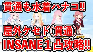 【ブルーアーカイブ】苦手な貫通でもは水着ハナコ!!大決戦屋外ケセド貫通INSANE1凸攻略!!!(27,632,320 pt)【ブルアカ】