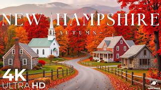 Autumn in New Hampshire 4K White Mountains Scenic Byways Golden Forests glowing in Fall Light