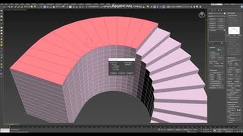 Dựng thang cong không cần tính chiều cao bậc trong 3DsMax