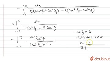 Evaluate:  `int_(0)^(pi)(dx)/(5+4cosx)`