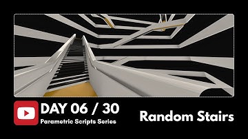 Random Stairs | Day 6 of 30 Scripts Series – Parametric Design in Rhino & Grasshopper