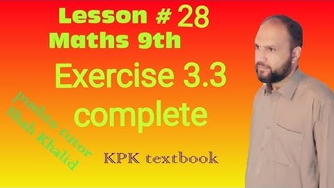 Common Logarithm Exercise 3.3, Q 1, 2, 3, Kpk book board Class 9 Maths Pushto Tutor online, Lec 28