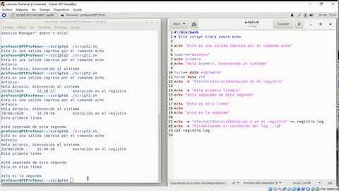 Bash scripting: Uso de "echo"