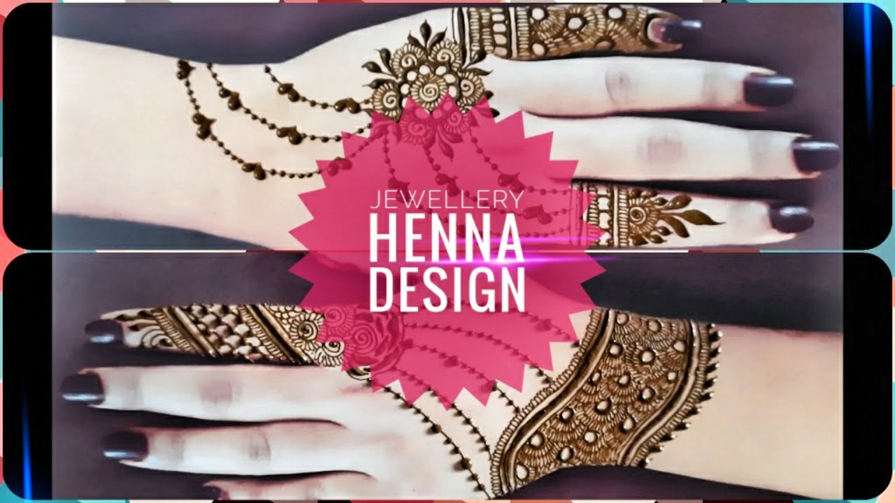 Beautiful Back Hand Jewellery Mehndi Designs | Easy and Simple Mehndi ...