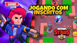 Dinho Brawl Stars jogando com inscritos