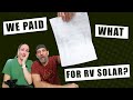 Ep 2: The TRUTH about our rv solar installation cost on our motorhome