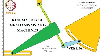 Recorded Session, Problem Solving Session Week 8- Kinematics of Mechanisms and Machines