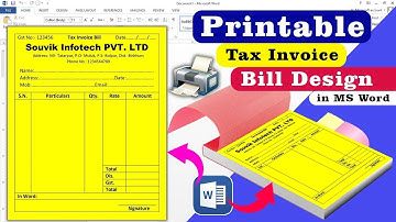 MS Word Bill Book Design Tutorial | Cash Memo & Invoice Format in Word | Bill Book Kaise Banaye