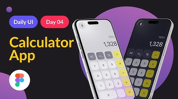 Modern Calculator Design (Day 4) in Figma | Daily UI Challenge | UI/UX Tutorial