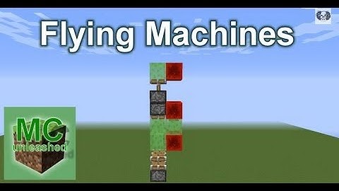 Minecraft 1.8.1 Flying Machines (Vertical and Horizontal) Tutorial