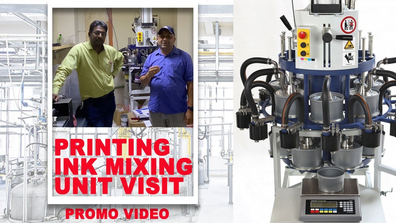 Printing ink mixing factory visit PROMO YouTube