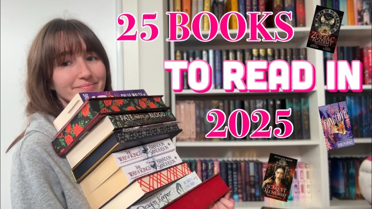 25 books I want to read in 2025 - YouTube