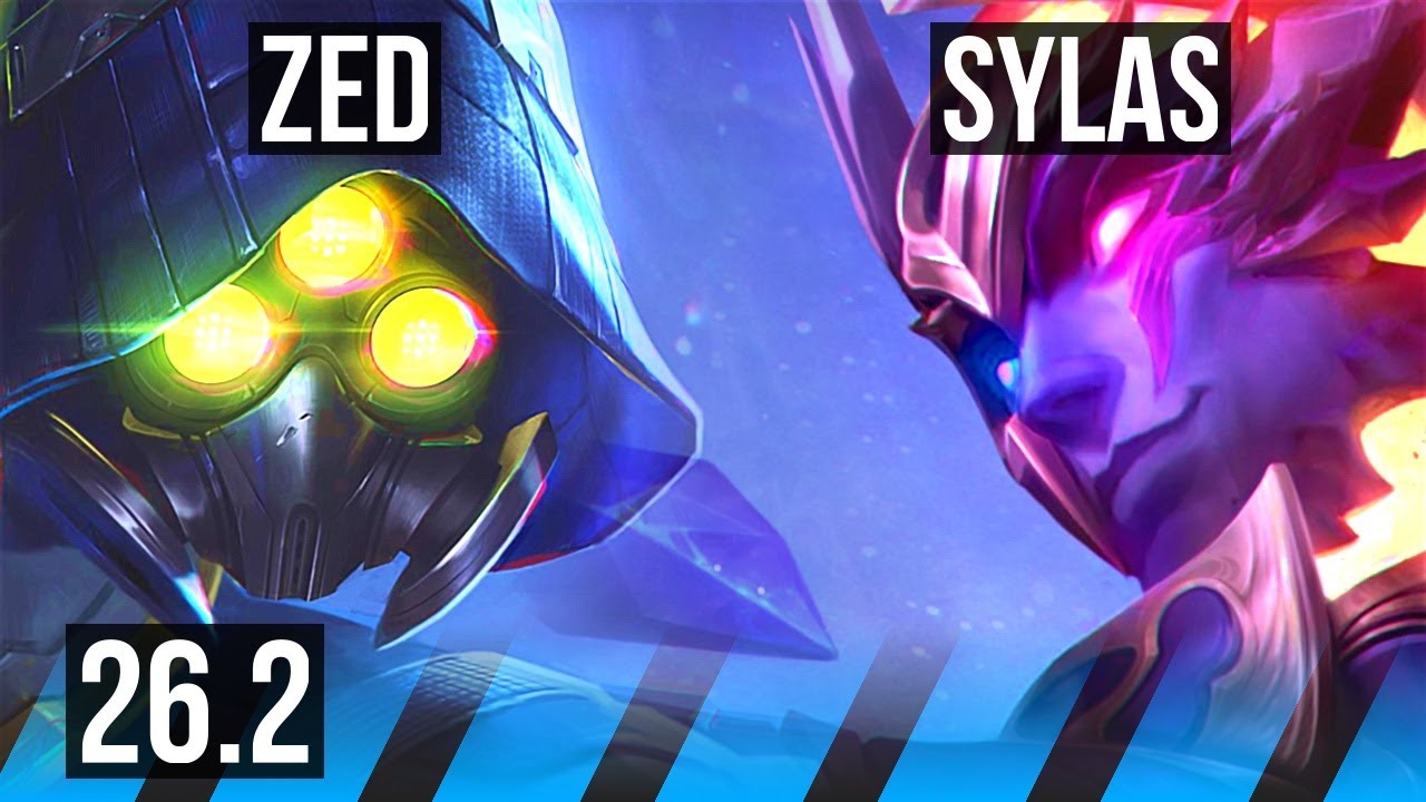 ZED vs SYLAS (MID) | 76K damage | KR Master | 26.2
