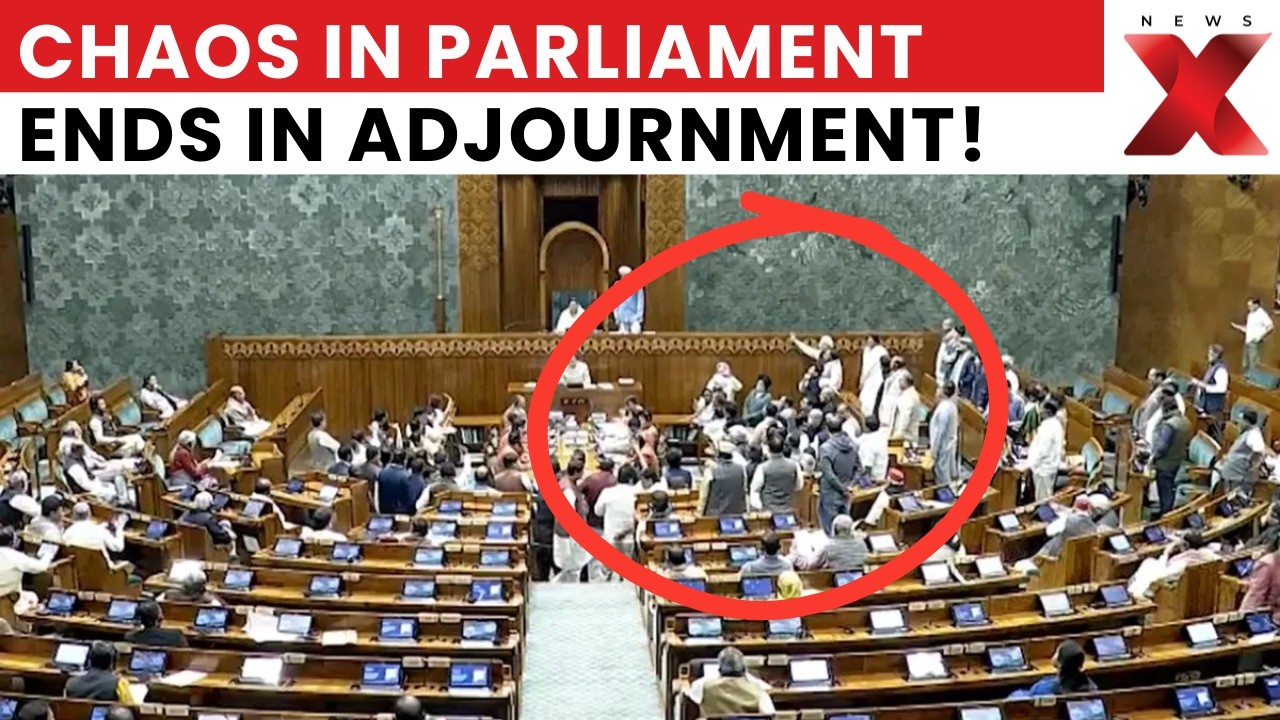 Parliament Chaos: Opposition vs Government Showdown Halts Lok Sabha, Adjournment Till 12 PM