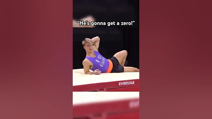 He did THIS in front of SIMONE BILES😳#gymnast #wow #fitness #olympics #shorts #sports