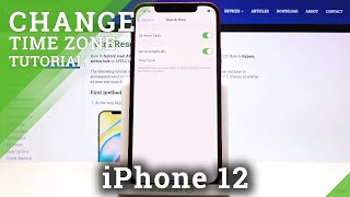 How to Change Date & Time in iPhone 12 - Time Settings