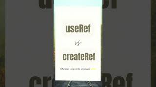 useRef vs createRef in 30 Seconds! React Interview Question