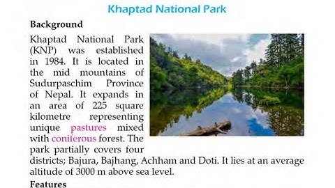 Class 8/ Unit 11/ Khaptad National Park (Part-1)