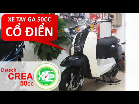 Video XE & XE | Review Detech Crea 50cc - Trắng đen | Xe tay... - youtube