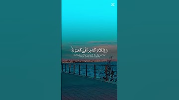 ما تيسر من سورة العنكبوت (64) وَمَا هَٰذِهِ الْحَيَاةُ الدُّنْيَا إِلَّا لَهْوٌ وَلَعِبٌ ۚ 🤎