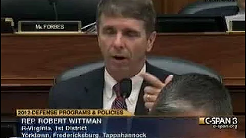 Congressman Wittman Weighs in During NDAA Mark-Up