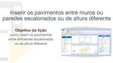 Vídeo Tutorial de EdiLus - Inserir os pavimentos entre ambientes escalonados - ACCA software